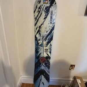 Blue and Black Snowboard